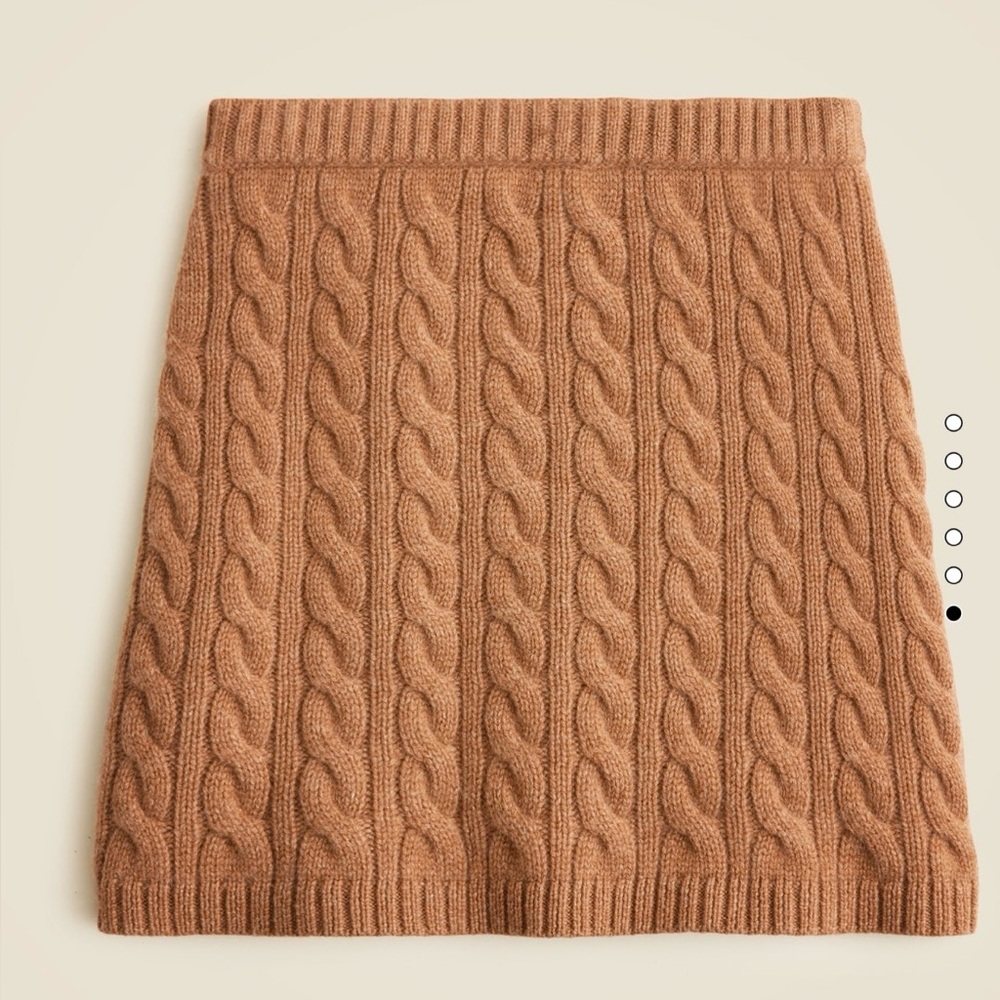 JCrew Collection cashmere cable-knit mini skirt Size Medium
